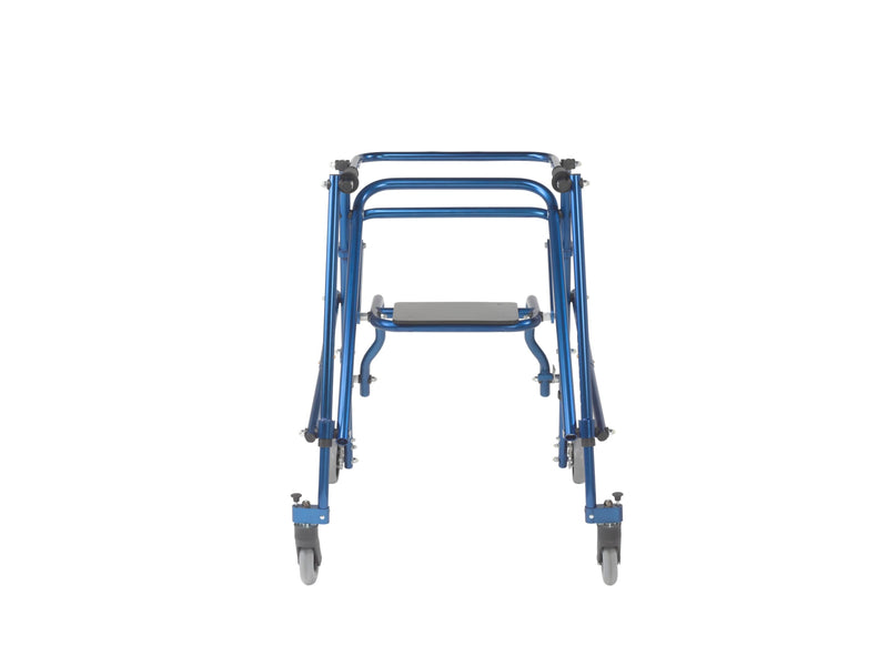 Nimbo 2G Lightweight Posterior Walker with Seat, Large, Knight Blue