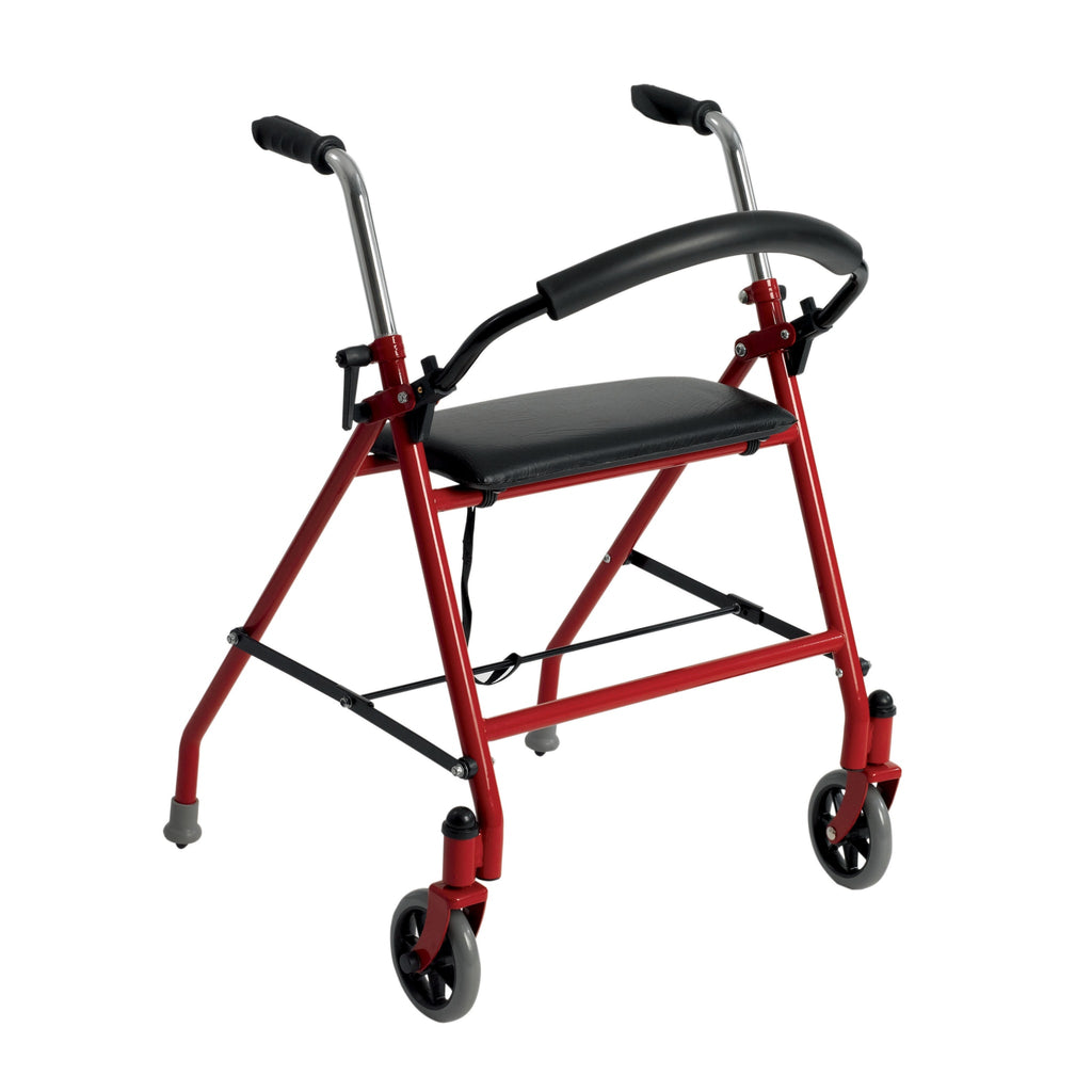 Two Wheeled Walker with Seat, Red | Everything Medical Online