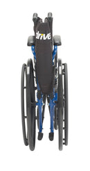 Blue Streak Wheelchair with Flip Back Desk Arms, Elevating Leg Rests, 20" Seat