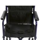 Lightweight Transport Wheelchair, 19" Seat, Blue