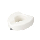 Premium Plastic Raised Toilet Seat with Lock, Elongated