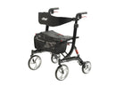 Nitro Euro Style Rollator Rolling Walker, Heavy Duty, Black