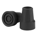 Crutch Tips, 7/8", Black, 1 Pair