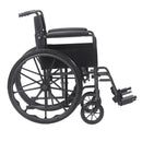 Silver Sport 1 Wheelchair with Full Arms and Swing away Removable Footrest