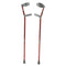 Pediatric Forearm Crutches, Small, Castle Red, Pair