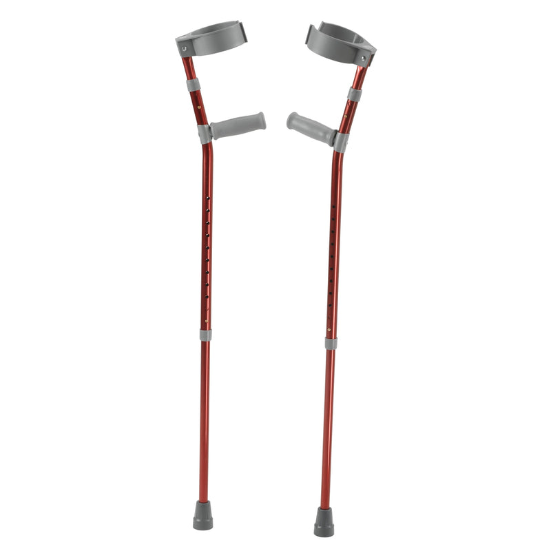 Pediatric Forearm Crutches, Small, Castle Red, Pair