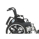 Viper Wheelchair with Flip Back Removable Arms, Desk Arms, Elevating Leg Rests, 14" Seat