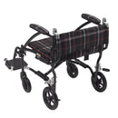 Fly Lite Ultra Lightweight Transport Wheelchair, Black