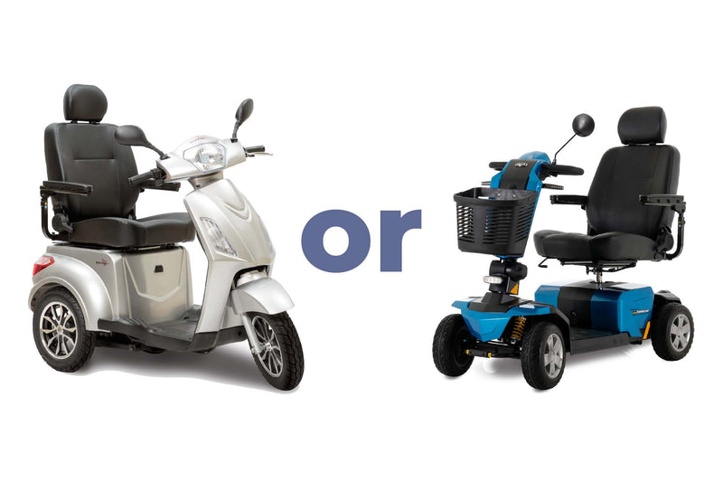 Is a 4-Wheel or 3-Wheel Mobility Scooter Better for You?