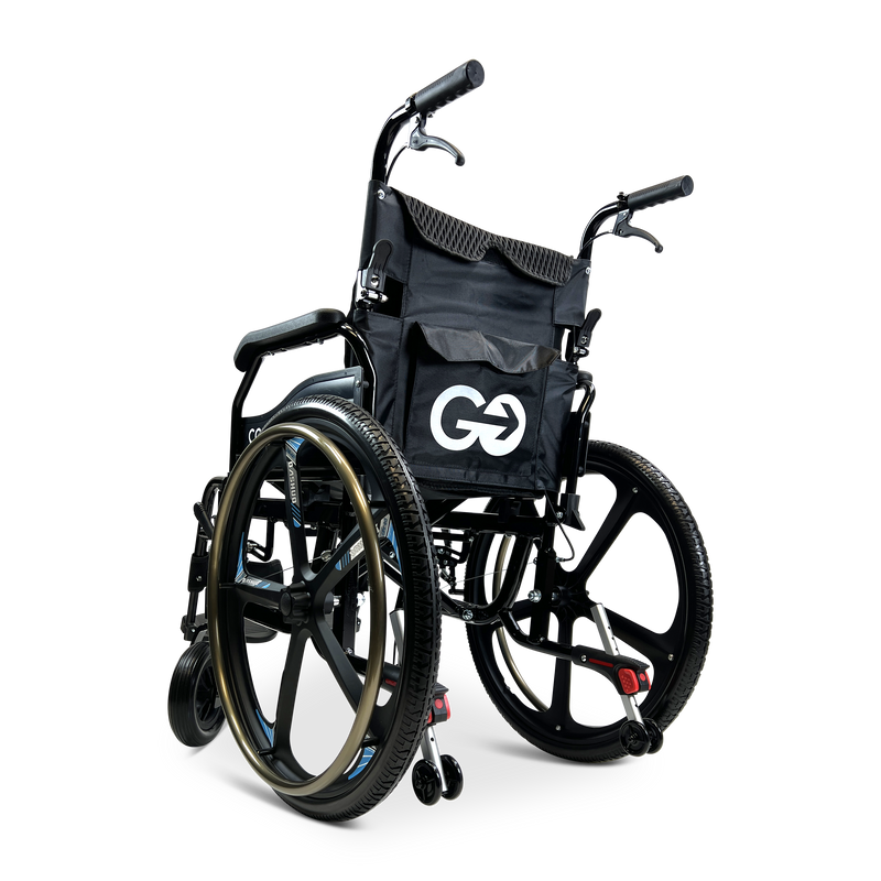 X-1 ComfyGO Lightweight Manual Wheelchair with Quick-Detach Wheels