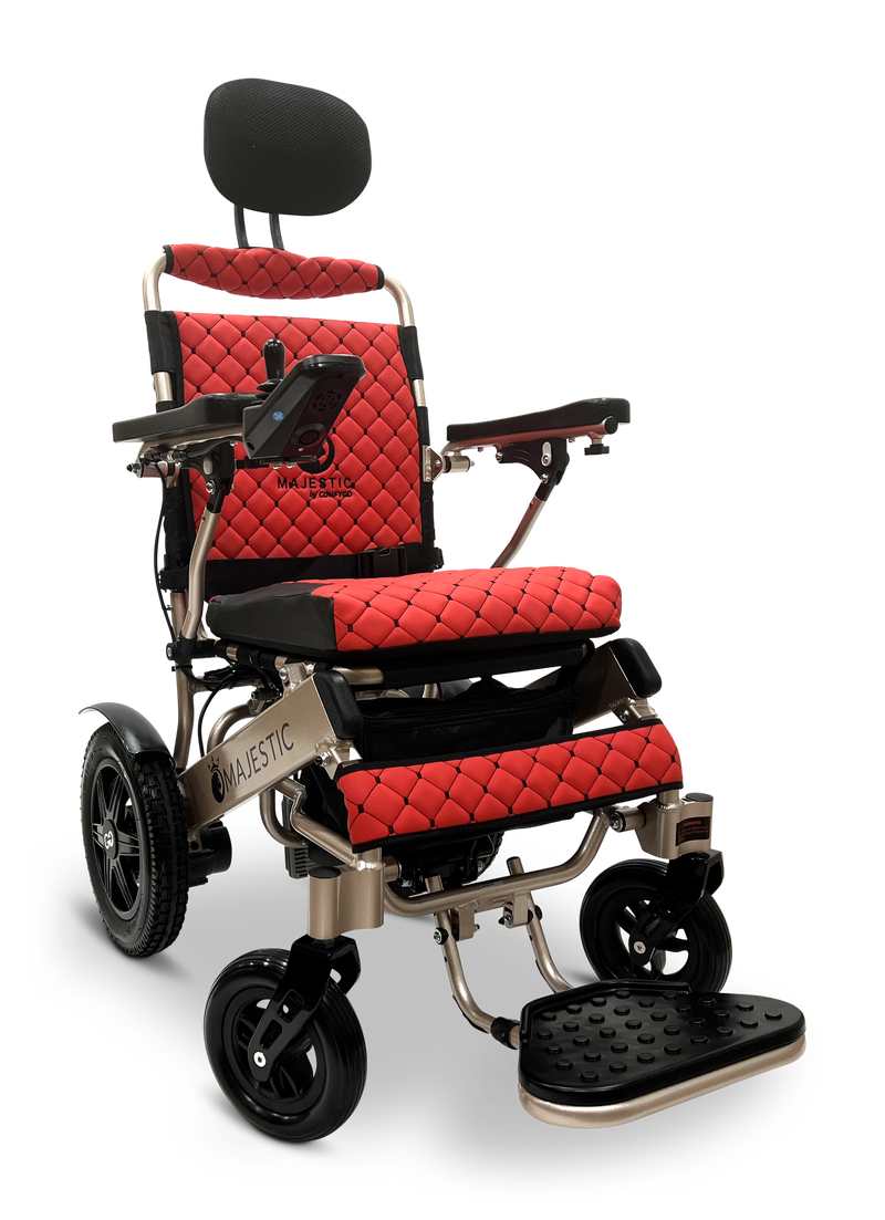 MAJESTIC IQ-9000 Auto Recline PLUS Remote Controlled Electric Wheelchair - Bronze