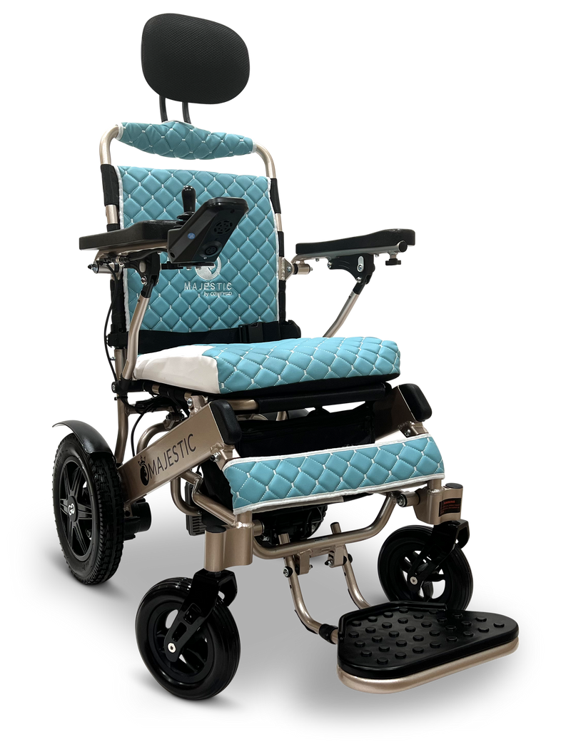 MAJESTIC IQ-9000 Auto Recline PLUS Remote Controlled Electric Wheelchair - Bronze