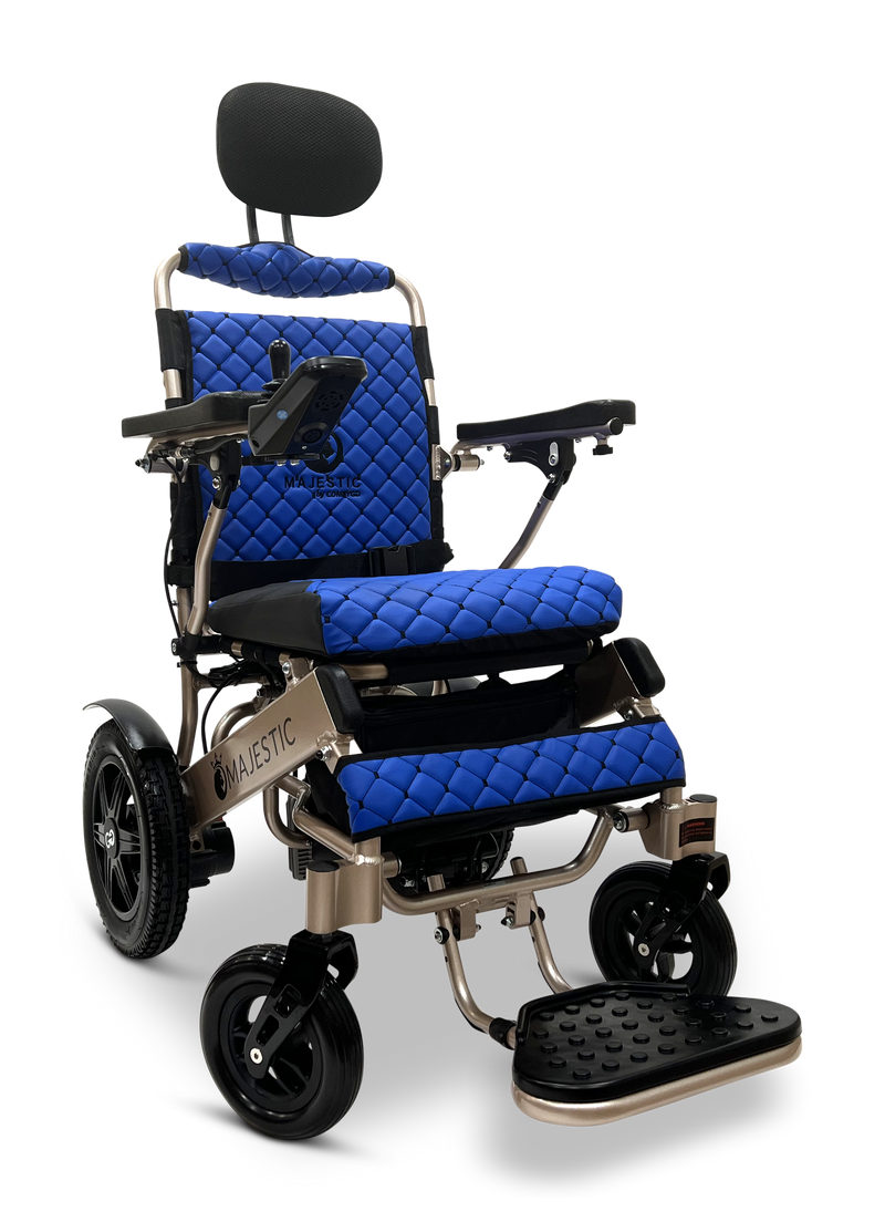 MAJESTIC IQ-9000 Auto Recline PLUS Remote Controlled Electric Wheelchair - Bronze