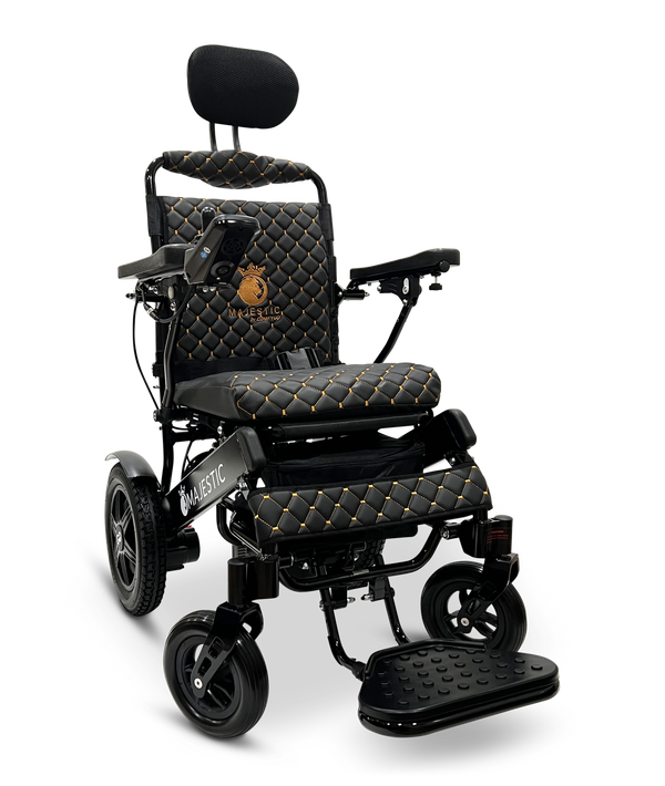 MAJESTIC IQ-9000 Auto Recline Remote Controlled Electric Wheelchair - Black
