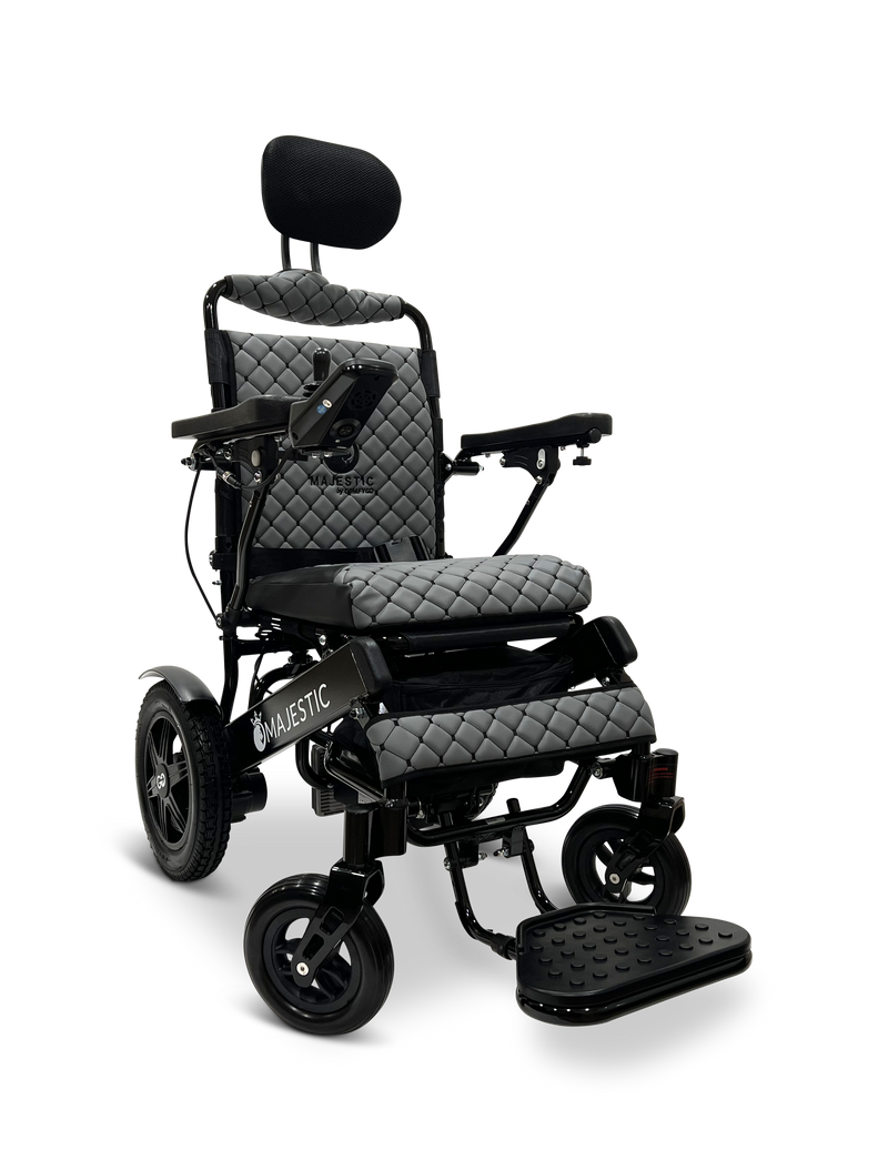 MAJESTIC IQ-9000 Auto Recline PLUS Remote Controlled Electric Wheelchair - Black