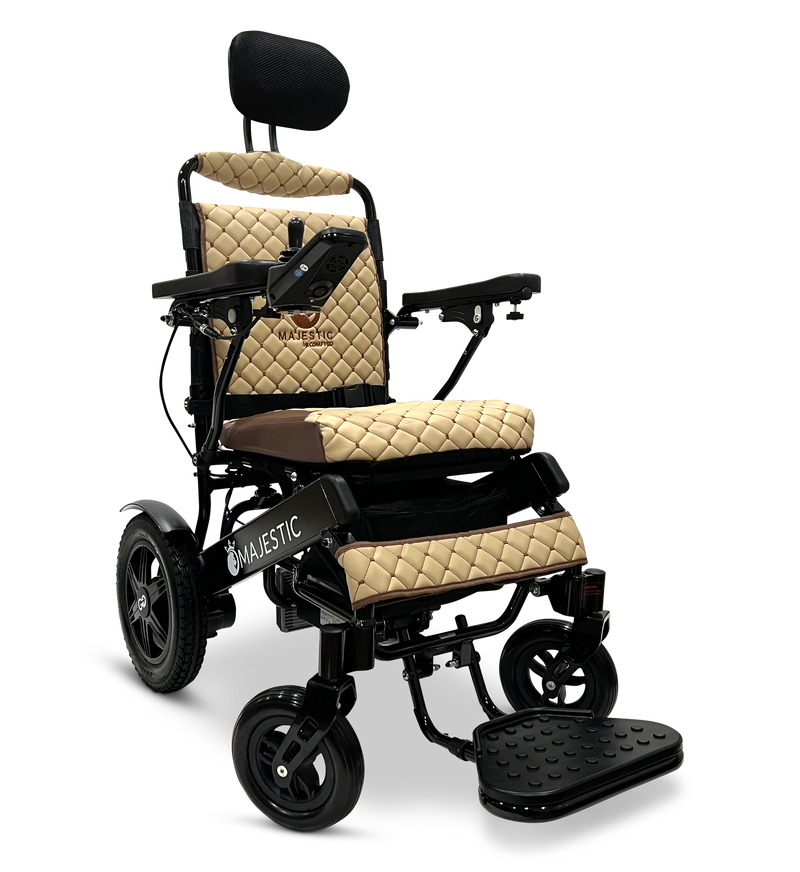 MAJESTIC IQ-9000 Auto Recline PLUS Remote Controlled Electric Wheelchair - Black