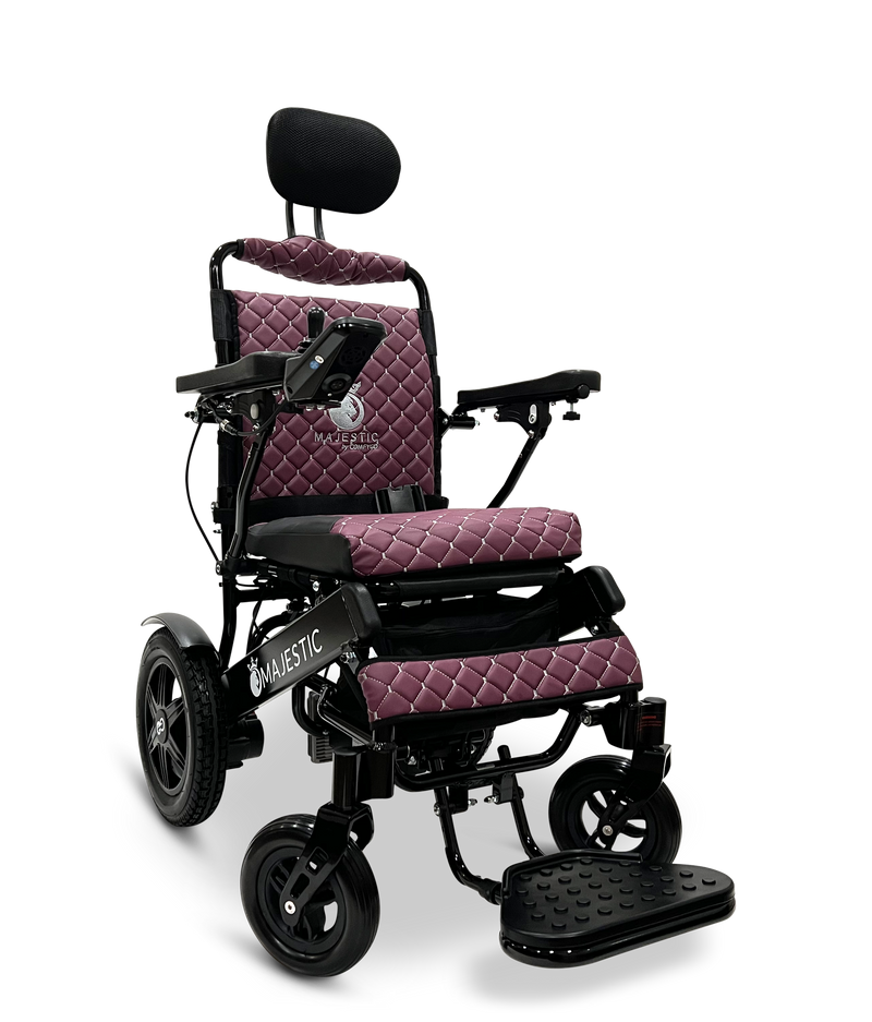 MAJESTIC IQ-9000 Auto Recline PLUS Remote Controlled Electric Wheelchair - Black