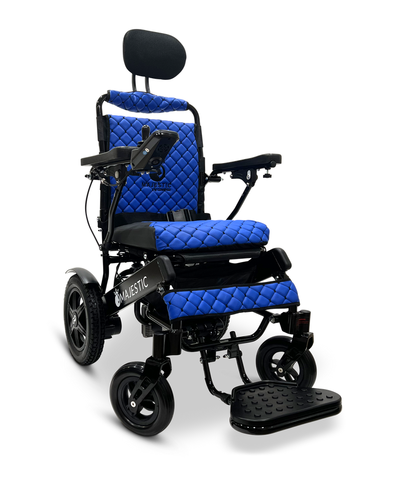 MAJESTIC IQ-9000 Auto Recline PLUS Remote Controlled Electric Wheelchair - Black
