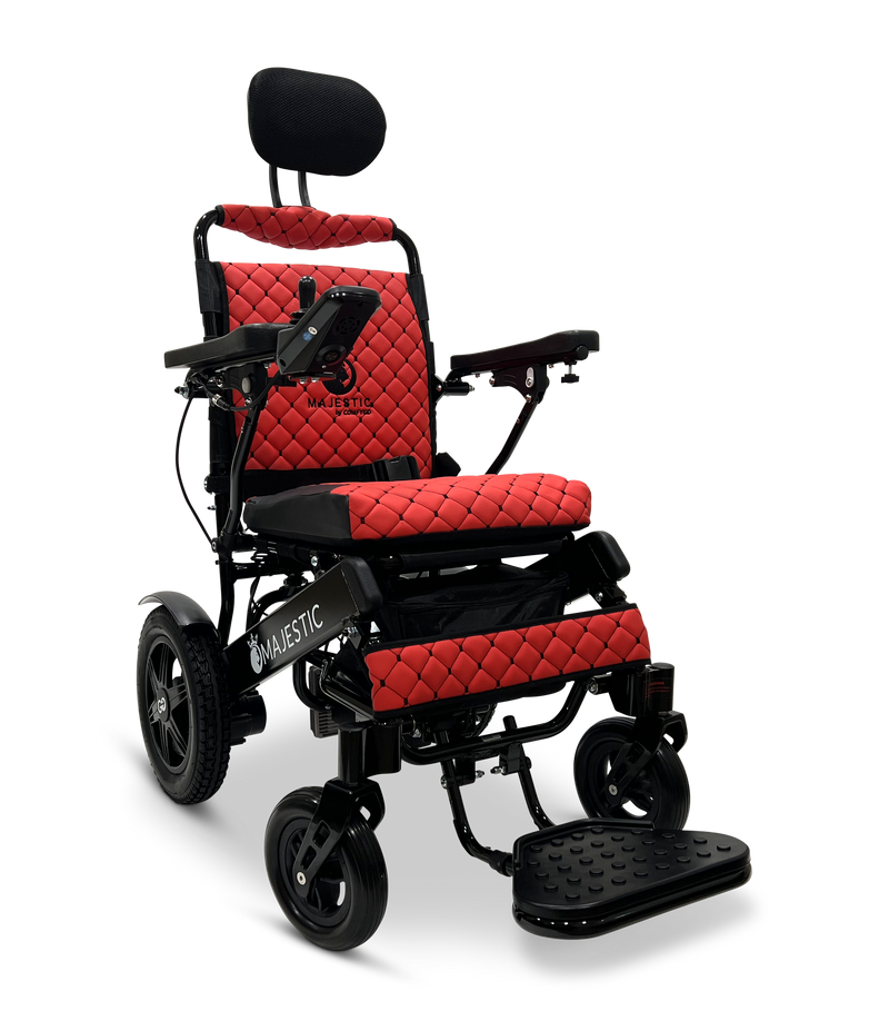 MAJESTIC IQ-9000 Auto Recline PLUS Remote Controlled Electric Wheelchair - Black