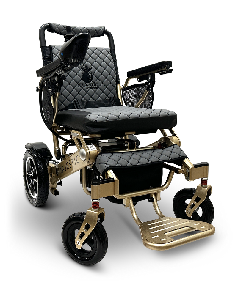 MAJESTIC IQ-7000 Auto Folding Remote Controlled Electric Wheelchair - Bronze