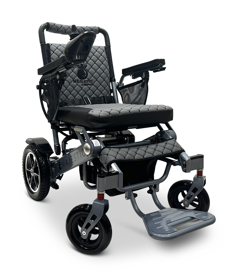 MAJESTIC IQ-7000 mx Auto Folding Remote Controlled Electric Wheelchair - Silver