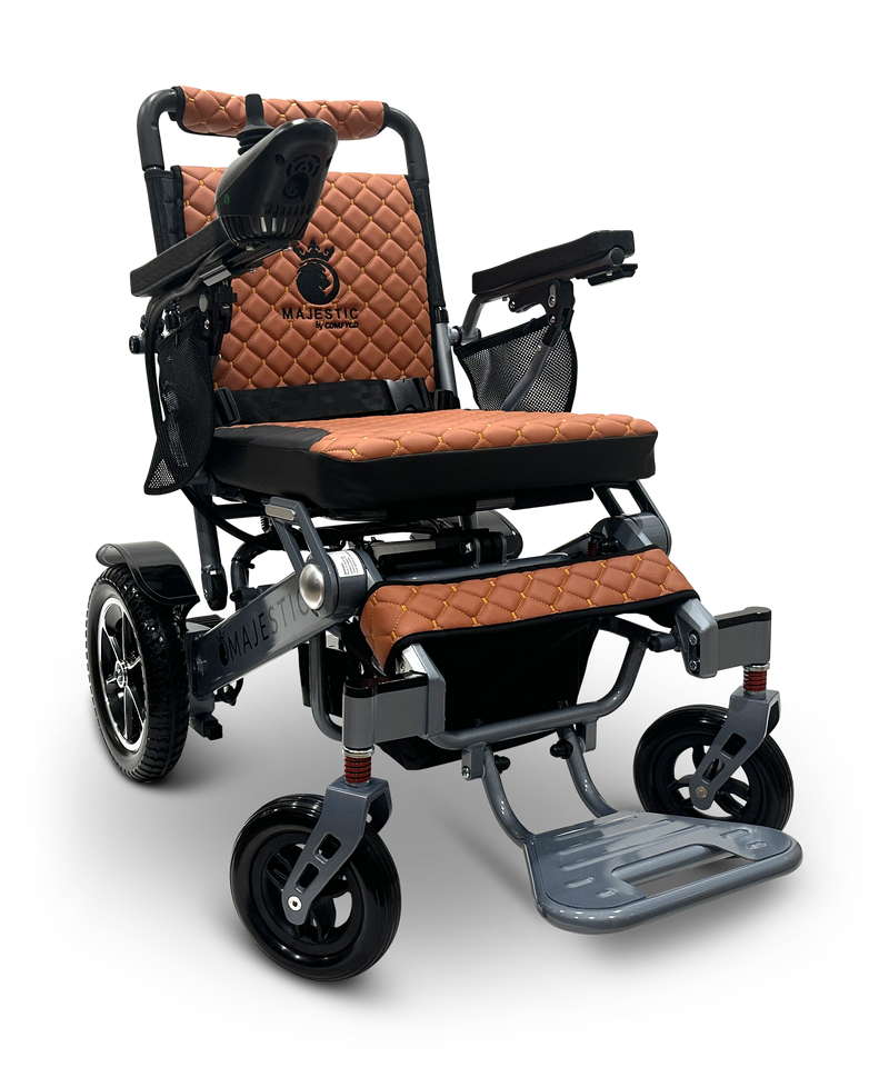 MAJESTIC IQ-7000 mx Auto Folding Remote Controlled Electric Wheelchair - Silver