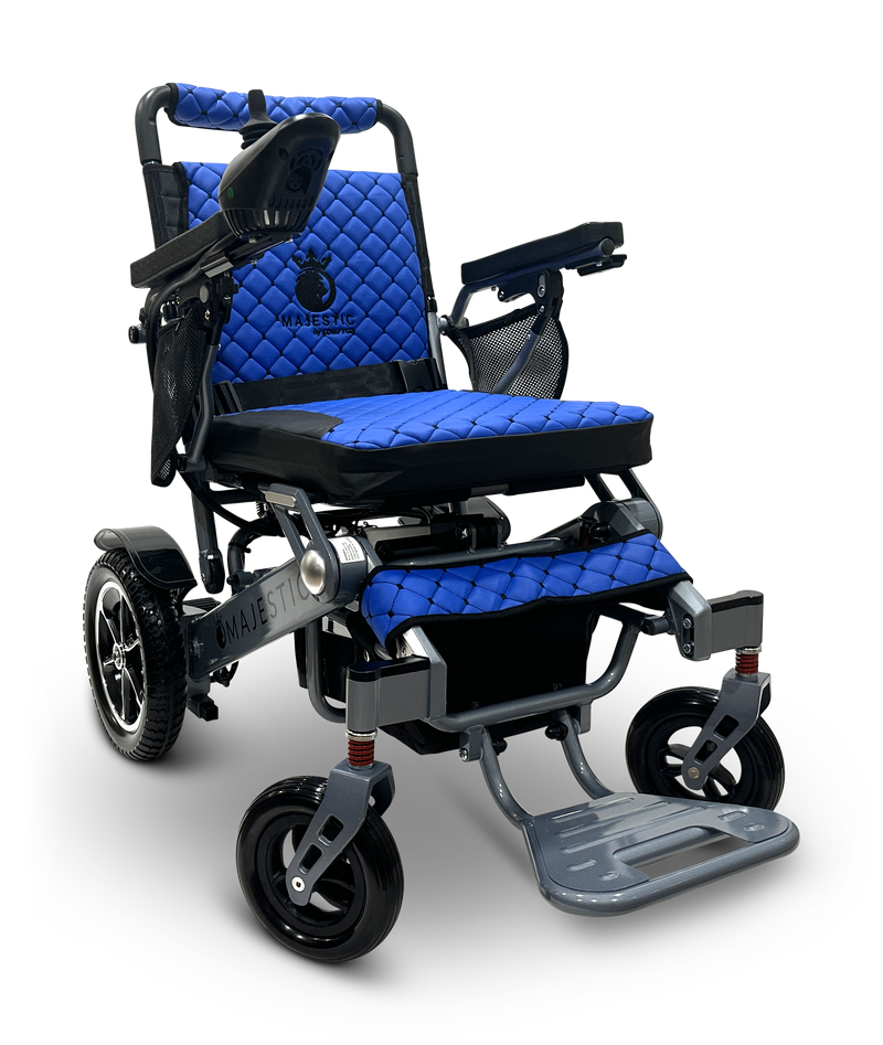MAJESTIC IQ-7000 mx Auto Folding Remote Controlled Electric Wheelchair - Silver