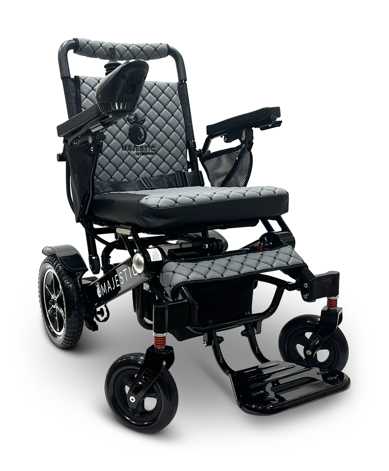MAJESTIC IQ-7000 Auto Folding Remote Controlled Electric Wheelchair - Black