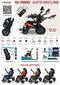 MAJESTIC IQ-9000 Auto Recline PLUS Remote Controlled Electric Wheelchair - Silver