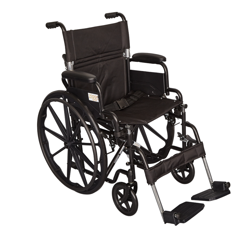 Ziggo Lightweight Wheelchair 18 Inch Seat For Kids And Teens