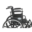 Viper Plus GT Wheelchair with Flip Back Removable Adjustable Desk Arms, Elevating Leg Rests, 18" Seat