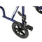 Lightweight Transport Wheelchair, 17" Seat, Blue