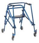 Nimbo 2G Lightweight Posterior Walker with Seat, Large, Knight Blue
