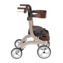 Nitro DLX Euro Style Rollator Rolling Walker, Champagne