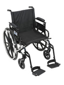 Viper Plus GT Wheelchair with Flip Back Removable Adjustable Desk Arms, Swing away Footrests, 20" Seat
