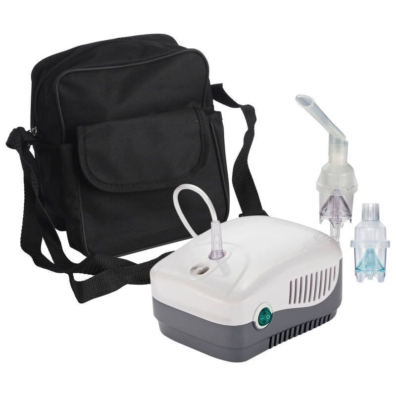 MedNeb Plus Compressor Nebulizer with Carry Bag and Disposable and Reusable Neb Kits