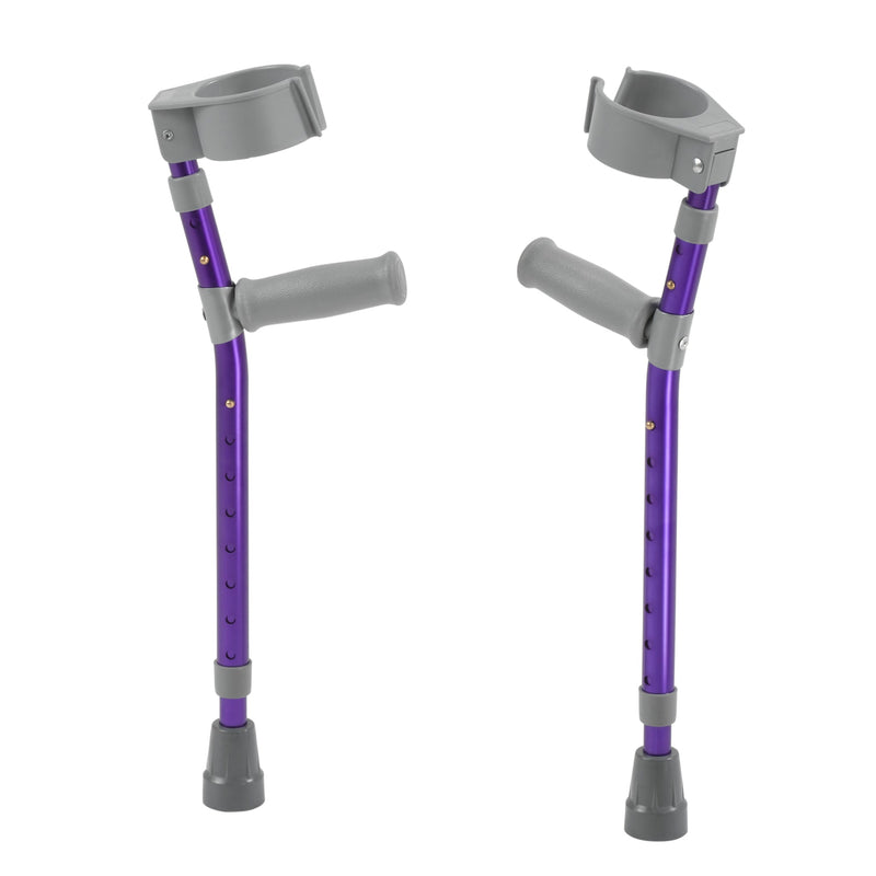 Pediatric Forearm Crutches, Large, Wizard Purple, Pair