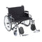 Sentra EC Heavy Duty Extra Wide Wheelchair, Detachable Desk Arms, Elevating Leg Rests, 28" Seat