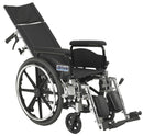 Viper Plus GT Full Reclining Wheelchair, Detachable Full Arms, 20" Seat