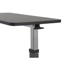 Non Tilt Top Overbed Table, Silver Vein