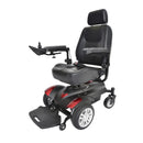 Titan Transportable Front Wheel Power Wheelchair, Full Back Captain&apos;s Seat, 18" x 18"