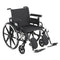 Viper Plus GT Wheelchair with Flip Back Removable Adjustable Full Arms, Elevating Leg Rests, 22" Seat
