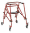 Nimbo 2G Lightweight Posterior Walker with Seat, Large, Castle Red