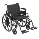 Viper Plus GT Wheelchair with Flip Back Removable Adjustable Desk Arms, Swing away Footrests, 22" Seat