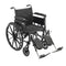 Cruiser X4 Lightweight Dual Axle Wheelchair with Adjustable Detachable Arms, Full Arms, Elevating Leg Rests, 18" Seat