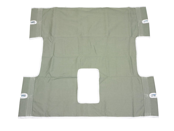 Bariatric Heavy Duty Canvas Sling with Commode Cutout