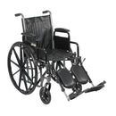 Silver Sport 2 Wheelchair, Detachable Desk Arms, Elevating Leg Rests, 18" Seat