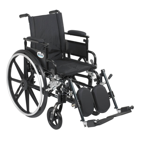 Viper Plus GT Wheelchair with Flip Back Removable Adjustable Desk Arms, Elevating Leg Rests, 20" Seat