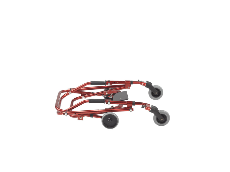 Nimbo 2G Lightweight Posterior Walker with Seat, Extra Small, Castle Red