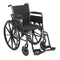 Cruiser III Light Weight Wheelchair with Flip Back Removable Arms, Full Arms, Swing away Footrests, 16" Seat